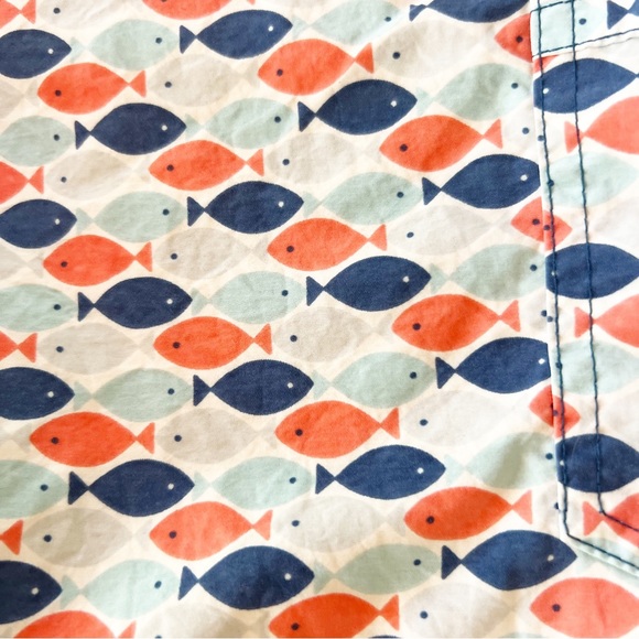 J. Crew Vintage Swim Shorts / Trunks in Fish Print - Picture 3 of 16